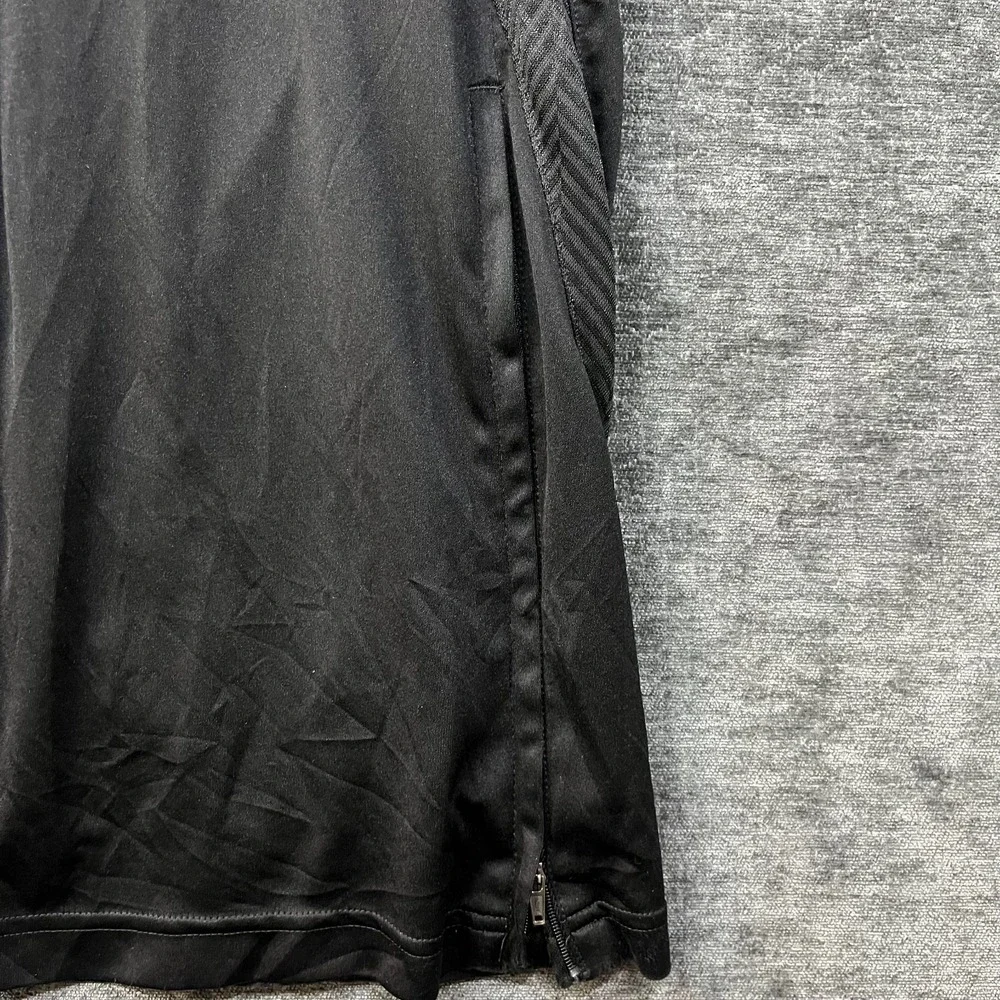 Adidas Climalite Track Pants Men's Black Elastic Waist Athletic Sportswear - XL